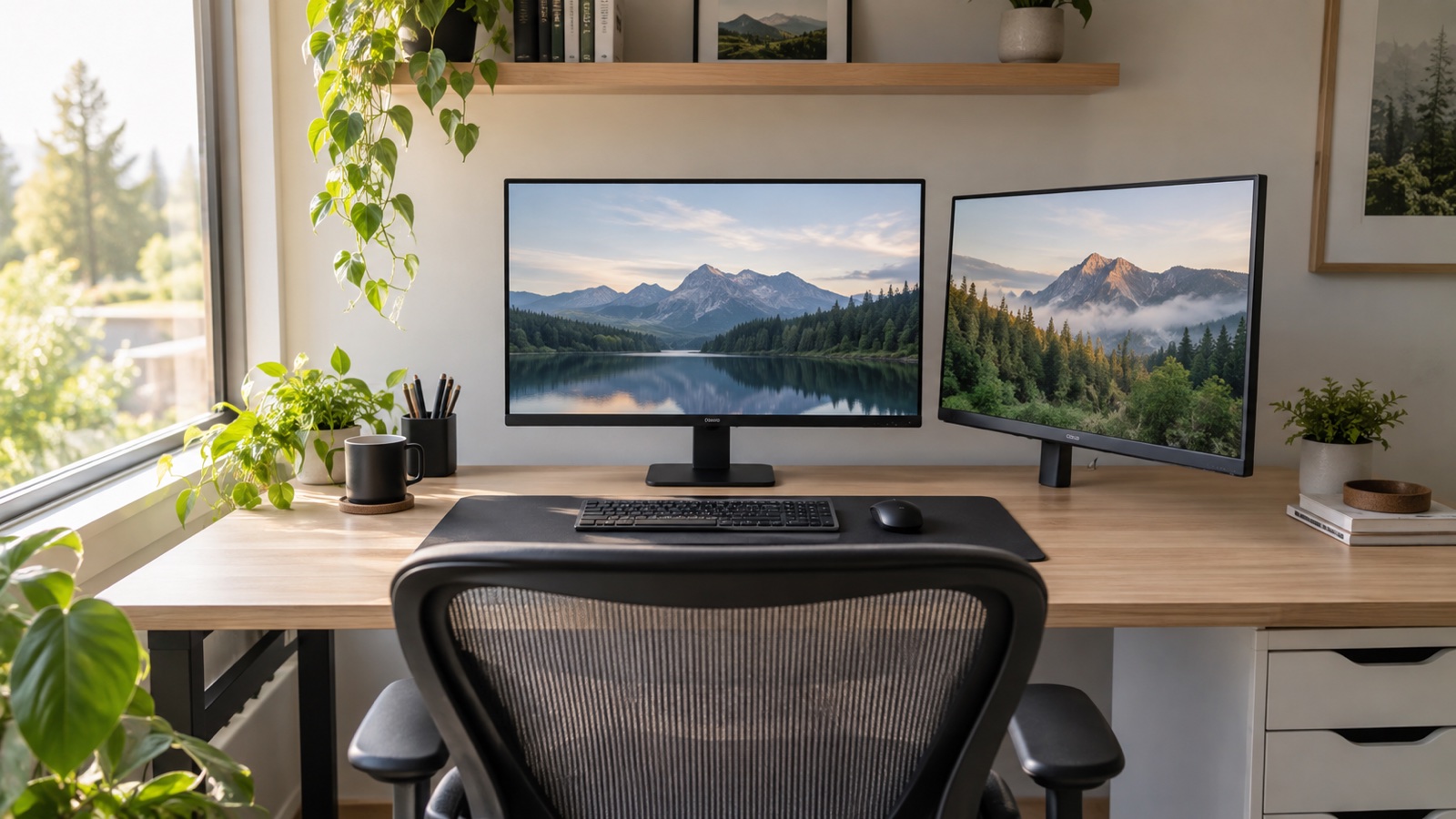 How to Set Up Two Monitors Without Creating Neck Strain